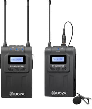 BOYA Mikrofon Knaphuls BY-WM8 Pro-K1 Trådløs 3,5mm & XLR