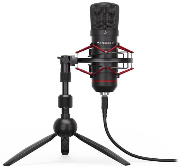 Endorfy mikrofon Solum T / stojánek / pop-up filtr / 3,5mm jack / USB-C