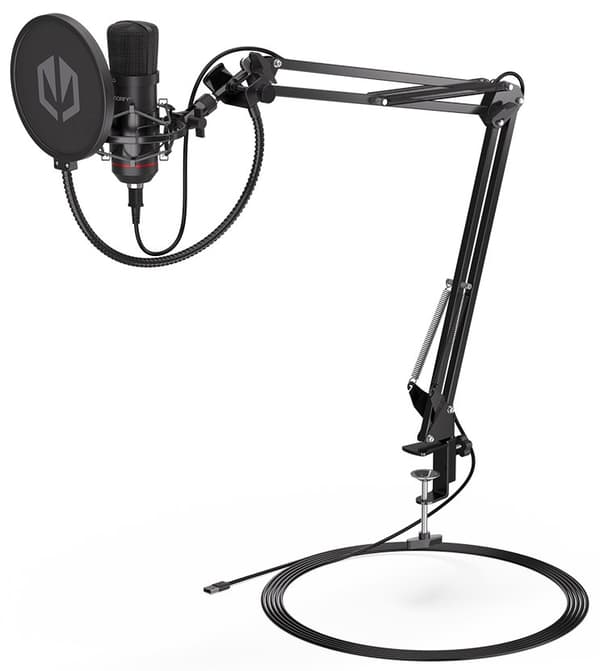 Endorfy mikrofon Solum / ruční rameno / pop-up filtr / 3,5mm jack / USB-C