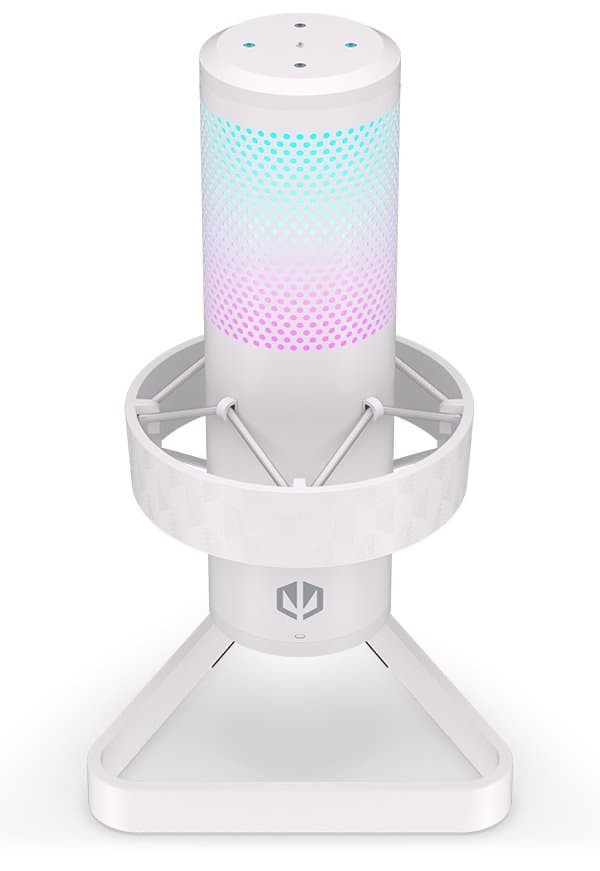 Endorfy streamovací mikrofon  AXIS Streaming OWH / RGB efekt / stojánek / USB / bílý