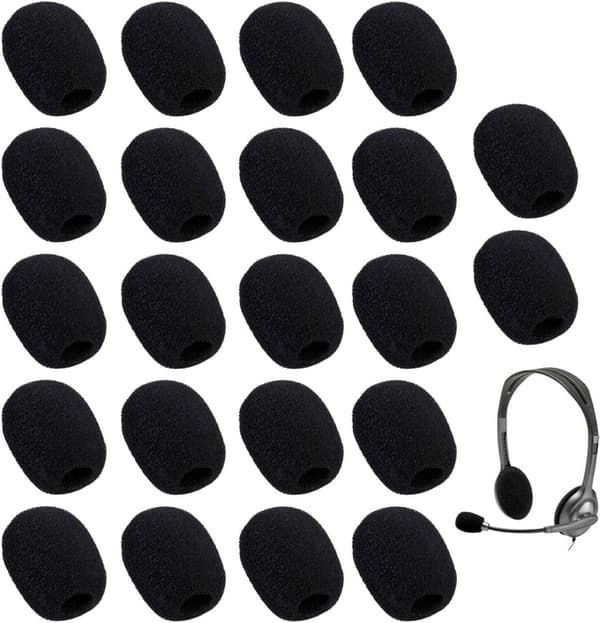 Mikrofonskum Svart 22-pack AWAVM