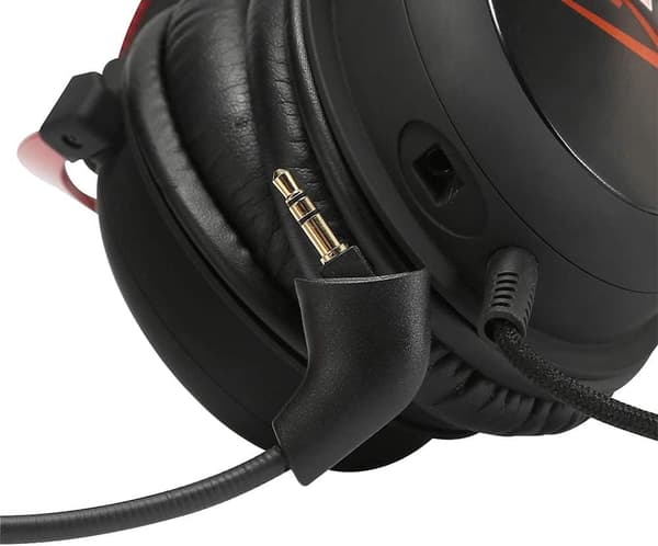 Ersättningsspelmikrofon 3,5 mm till mikrofonbom kompatibel för Kingston Cloud 2 II HyperX Cloud II trådlös dator-PC-spelheadset (svart)