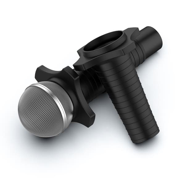 INF Silikonisuojus Shure SM58 -mikrofonille Musta