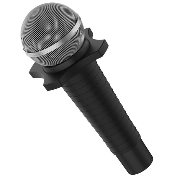 INF Silikonisuojus Shure SM58 -mikrofonille Musta