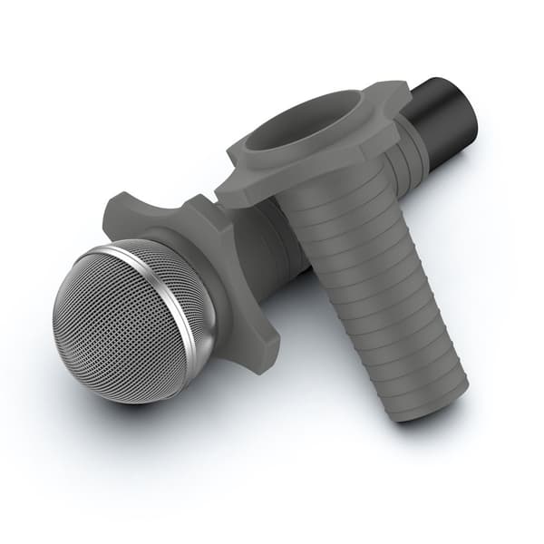 INF Silikonisuojus Shure SM58 -mikrofonille Tummanharmaa