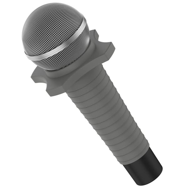 INF Silikonisuojus Shure SM58 -mikrofonille Tummanharmaa