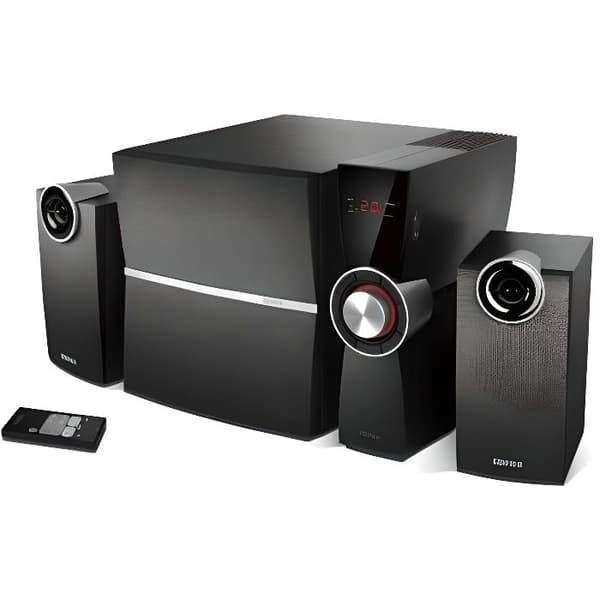 2.1 EDIFIER C2X Optiska högtalare - 54W RMS - Trähölje - Infraröd fjärrkontroll
