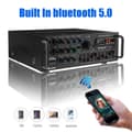 Miniatyrbillede 5 af 10: Sunbuck hi-fi forstærker 2000 watt stereo effektforstærker 2-kanals forstærker bluetooth 5.0 audio stereo effektforstærker