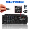 Miniatyrbillede 2 af 10: Sunbuck hi-fi forstærker 2000 watt stereo effektforstærker 2-kanals forstærker bluetooth 5.0 audio stereo effektforstærker