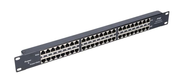 Extralink 24 Portowy | PoE Injektor | 24x 100Mb/s RJ45, Rackhus