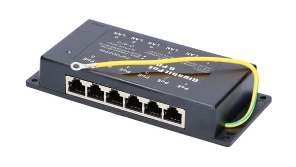 Extralink 6 Portowy | Gigabit PoE Injektor | 6x 1000Mb/s RJ45