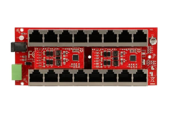 Extralink 8 Portowy | Gigabit PoE Injector | Aktiivinen, 8 Gigabit 802.3at/af -porttia, tila A