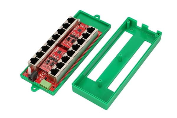 Extralink 8 Portowy | Gigabit PoE Injector | Aktiivinen, 8 Gigabit 802.3at/af -porttia, tila A