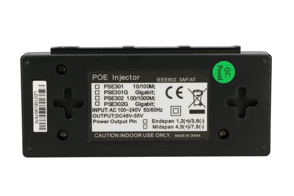 Extralink POE-48-48W | PoE strømforsyning | 48V,1A, 48W, Gigabit 802.3af/at