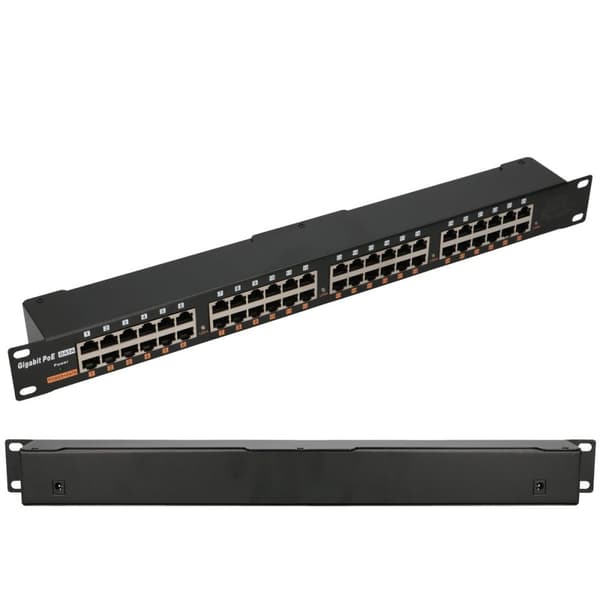 Extralink 24 Portowy | Gigabit PoE Injektor | 24x 1000Mb/s RJ45, Rackhus