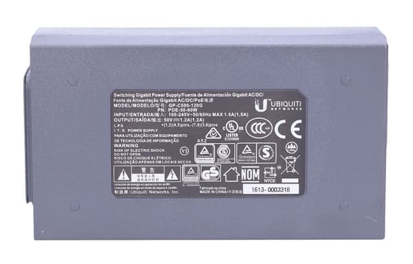 Ubiquiti POE-50-60W | PoE-virtalähde | 50V, 1.2A, 60W, omistettu airFiberille