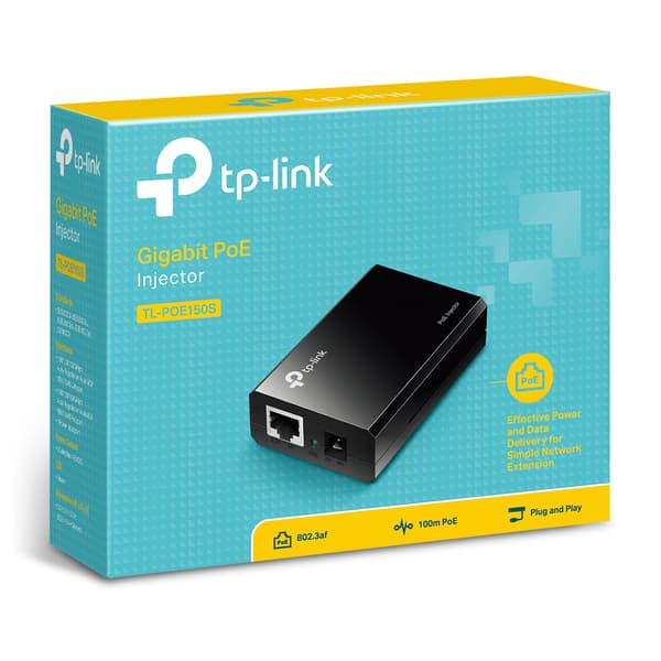 TP-Link TL-POE150S | PoE-suutin | 2x RJ45 1000 Mb/s, 15.4W, IEEE 802.3af