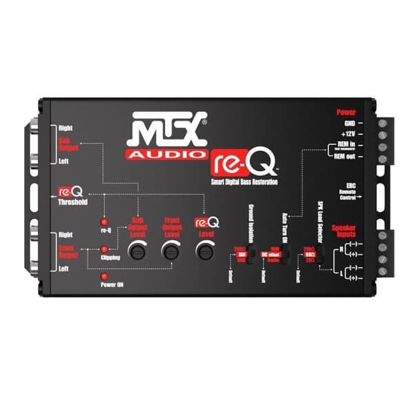High-end processor högnivåingångar till RCA-utgångar - MTX AUDIO - re-Q