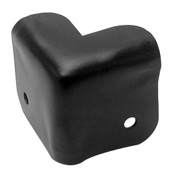SKYDDSHÖRN FÖR HÖGTALARE, METALLIC BLACK, 38 X 38MM X 90° VE