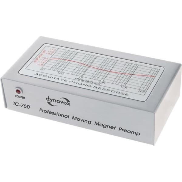 Dynavox TC-750 professionell fonoförförstärkare - Silvergrå - märket DYNAVOX