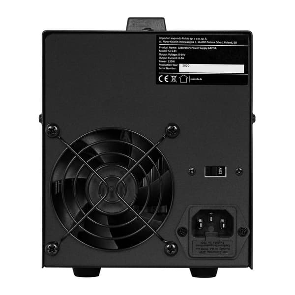 Laboratorieservice strømforsyning 0-64 V 0-5 A 320 W