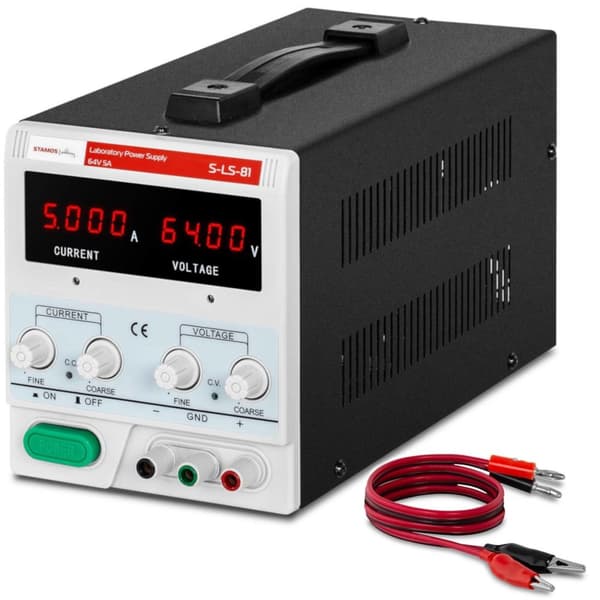 Laboratorieservice strømforsyning 0-64 V 0-5 A 320 W