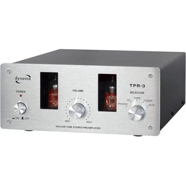 Dynavox TPR-3 AUX Tube Preamp - Silver