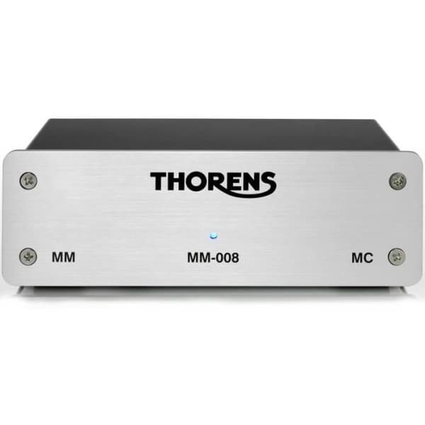 THORENS MM-008 Silver Phono Preamp - Borstad aluminium fram