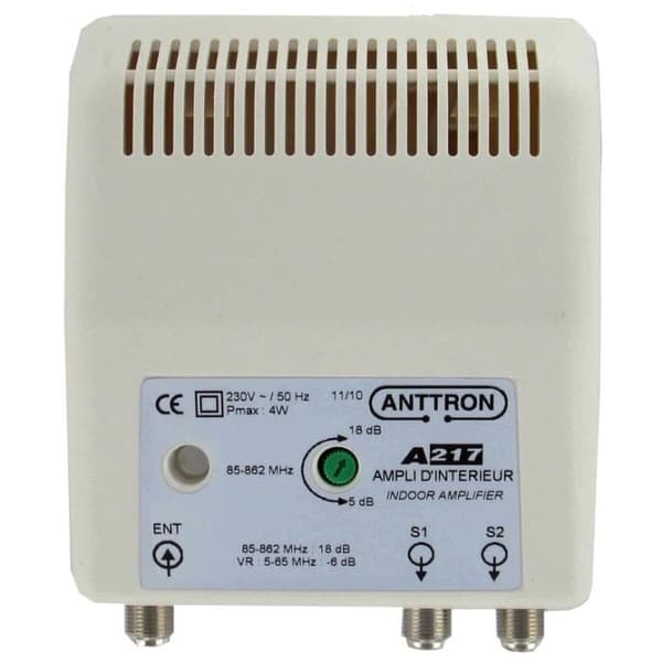 Amplifier - ANTTRON - A217 - Trådbunden - Beige - Ljudförstärkning av hög kvalitet