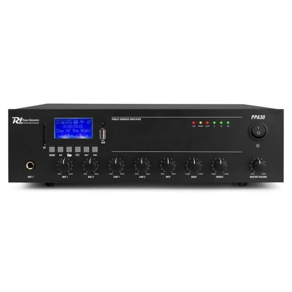 Power Dynamics PPA30 - Offentlig talare, Bluetooth, 30 Watt med fjärrkontroll