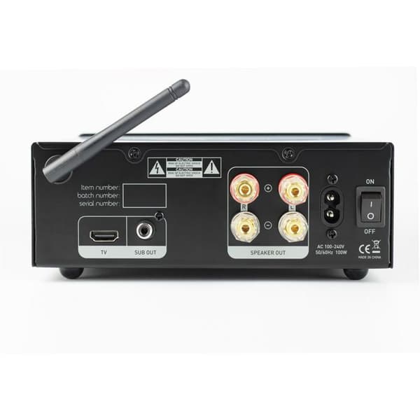 Hi-fi stereoförstärkare - Tangent - Ampster TV II - 2 x 50 watt - Bluetooth aptX HD - HDMI ARC