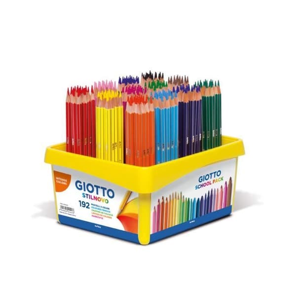 STILNOVO skollåda - PASTELLFÄRGER (PACK OM 192) GIOTTO
