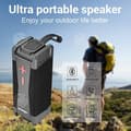 Miniatyrbild 3 av 4: INN® utomhus bluetooth högtalare svart subwoofer högtalare inbyggt litiumbatteri bärbar strömförsörjning ljudkort m