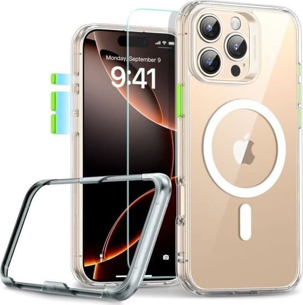 Esr CLASSIC PRO SET HALOLOCK MAGSAFE IPHONE 16 PRO MAX GENOMSIKTIG
