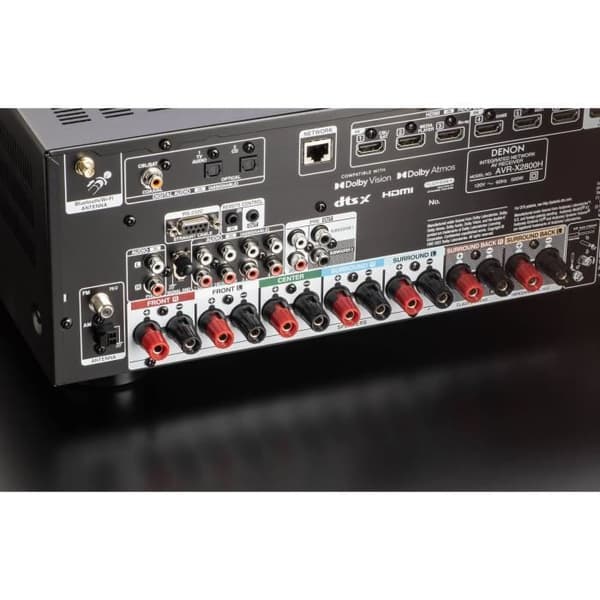 Hemmabioförstärkare - DENON - AVR-X2800HDAB - 7.2 kanaler - DTS:X och Dolby Atmos-kompatibel - Svart