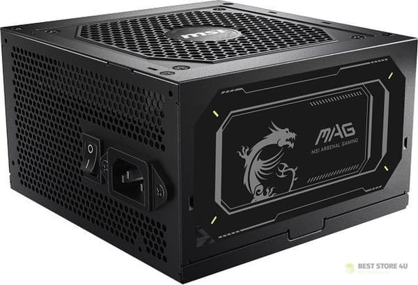 MSI MAG A750GL 750W PCIE5 II 80+ Gold ATX 3.1 Nätaggregat Svart