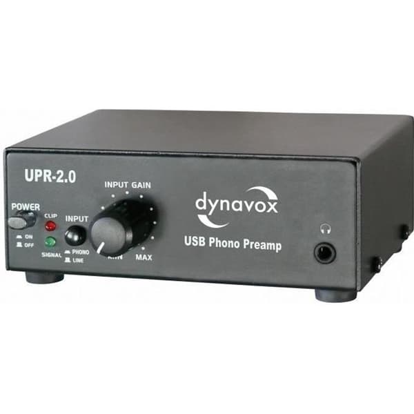 Dynavox UPR USB Phono Förförstärkare - Svart