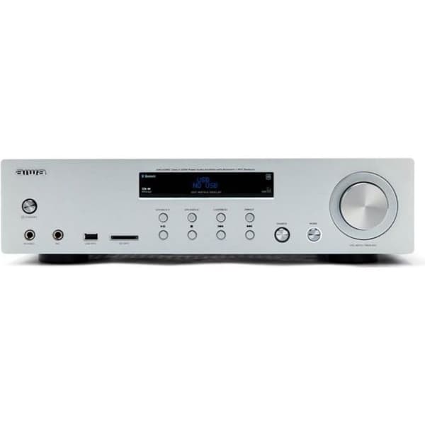 Aiwa AMU-120BTSR Silver AV-mottagare och mediaspelareförstärkare, BT v5.0-mottagare, 2X 60W
