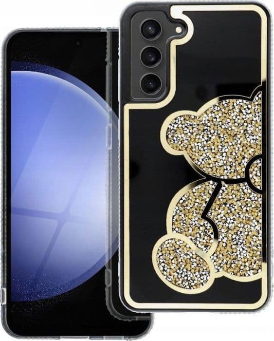 Telefonsamtalsförstärkare - lyssningsförstärkare OEM-fodral TEDDY BEAR för SAMSUNG A54 guld