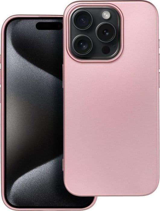 Telefonförstärkare - OEM metallisk hörlursmikrofon för iPhone 15 Pro rosa