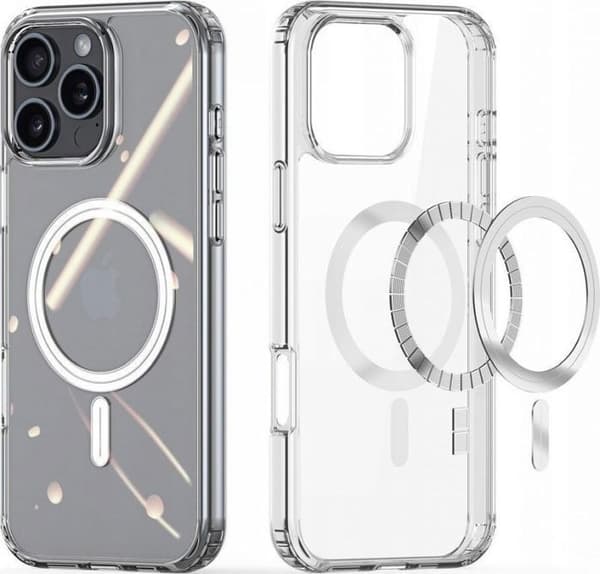 Dux ducis Coque Clin Mag med MagSafe för iPhone 16 Pro - transparent
