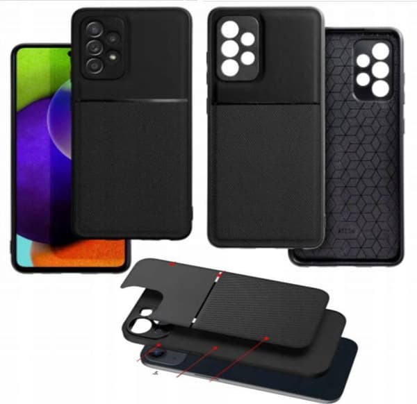 Telefonanropsförstärkare - lyssningsförstärkare Forcell Coque NOBLE för XIAOMI Redmi Note 12 5G svart