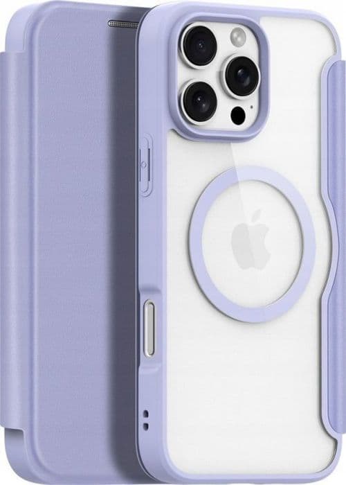 Dux ducis Coque Skin X Pro för iPhone 16 Pro Max med MagSafe och lock - lila