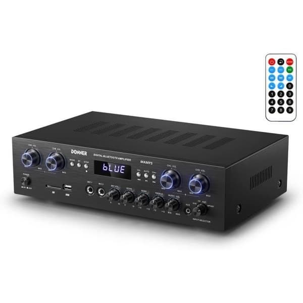 Ljudförstärkare 4 Kanaler - GENERISK - Ge - Bluetooth 5.0 - 440W - USB/SD/FM