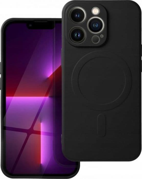 OEM SILIKONMAGNETLOCK kompatibel med MagSafe för IPHONE 16 Pro Max svart