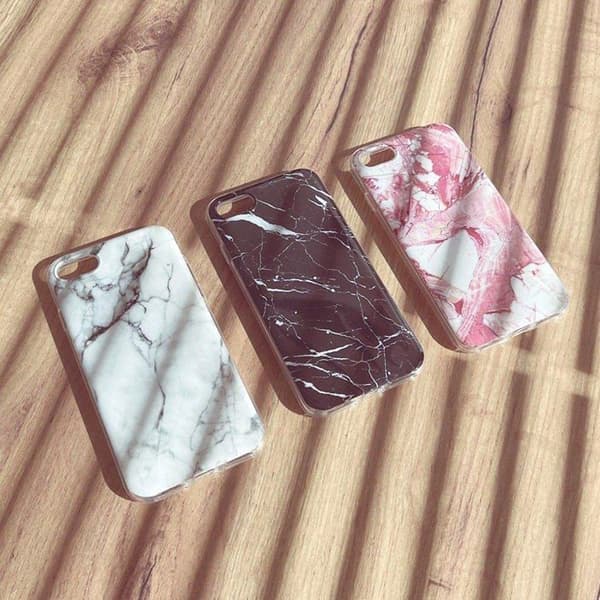 Telefont förstärkare - Wozinsky Marble Case för Xiaomi Mi Note 10 Lite Svart