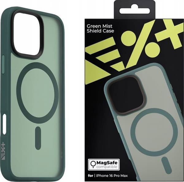 Nästa - NEX-SM-CS-52 - Etui Mist Shield MagSafe iPhone 16 Pro Max grön