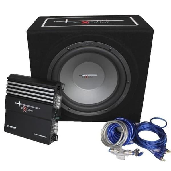 Excalibur X3 baspaket 12'' subwooferförstärkare och kabel