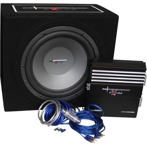Excalibur X3 baspaket 12'' subwooferförstärkare och kabel