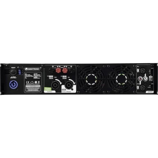 Omnitronic XPA-1800 PA-förstärkare RMS-effekt per kanal vid 4 ohm: 900 W